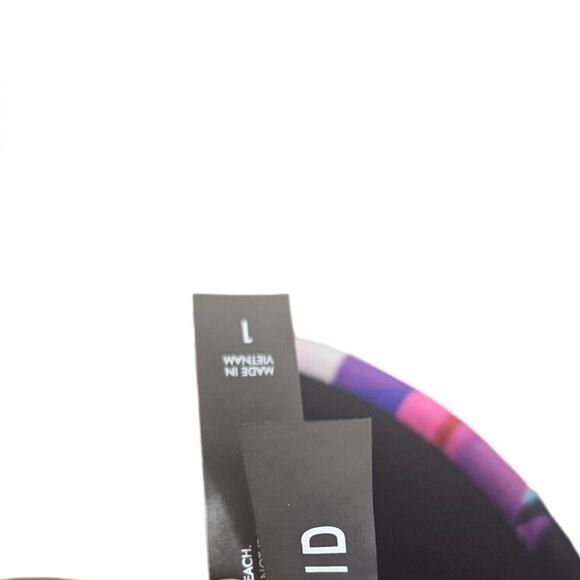 Torrid 1 Geometric Print Bikini Top Ruffle Peplum Swimsuit Pool Beach - Picture 3 of 3